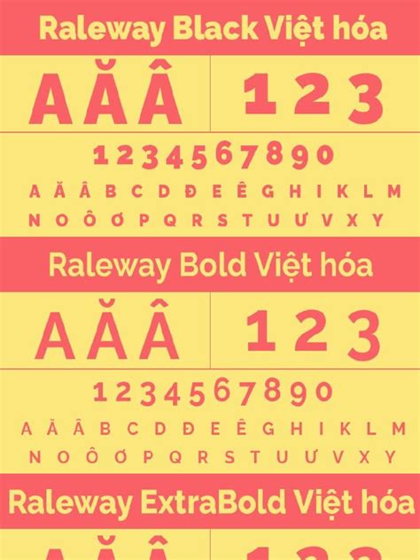 Raleway font việt hóa  It has a mechanical skeleton and the forms are largely geometric